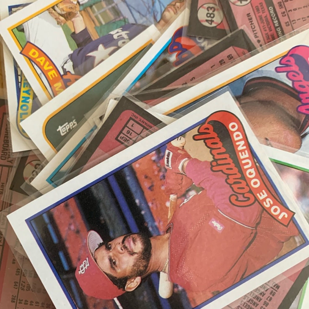 1989 Lot of Topps Baseball Trading Cards